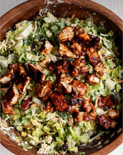 Kale Caesar Pasta Salad