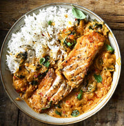 Grilled Salmon and Pesto Zoodles