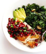 Grilled Salmon and Pesto Zoodles
