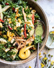 Kale Caesar Pasta Salad