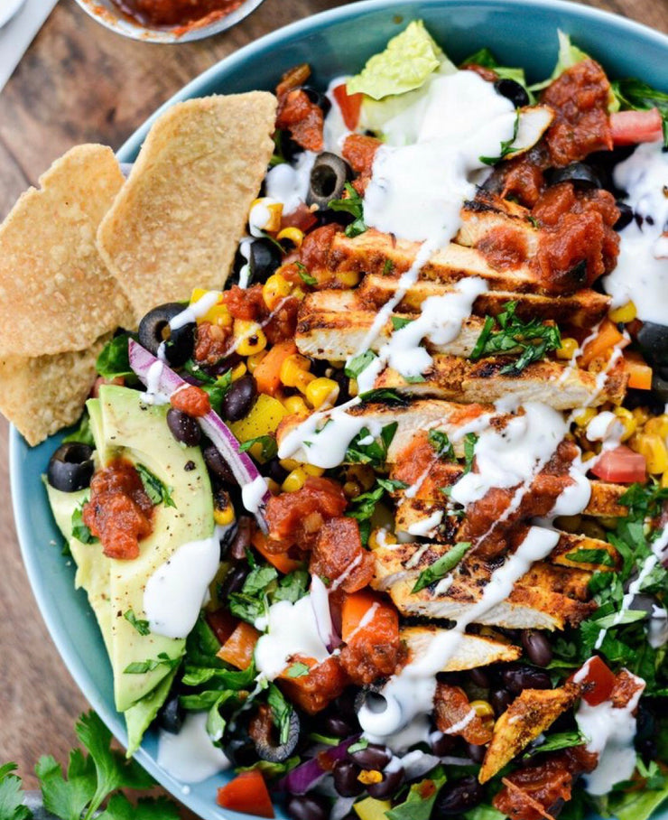 Kale Caesar Pasta Salad