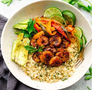 Grilled Salmon and Pesto Zoodles