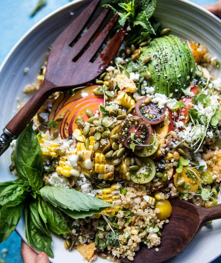 Kale Caesar Pasta Salad