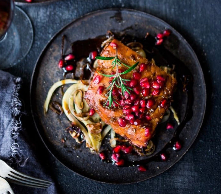 Grilled Salmon and Pesto Zoodles