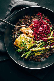 Grilled Salmon and Pesto Zoodles