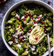 Kale Caesar Pasta Salad