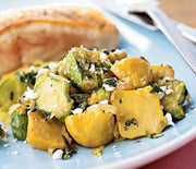 Grilled Salmon and Pesto Zoodles