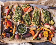 Grilled Salmon and Pesto Zoodles